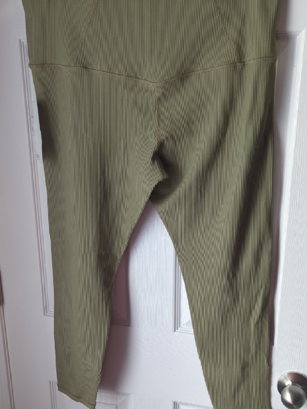 ATHLETA Eucalyptus Olive Ribbed  High-Waist Elation Leggings 2X - Picture 7 of 7